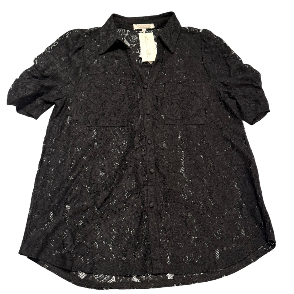NEW Button Down Lace Top